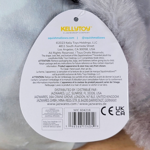 Squishmallow Jason the Donkey 11" UltraSoft Stackable Farm Pal Toy Plush NWT - Picture 8 of 8